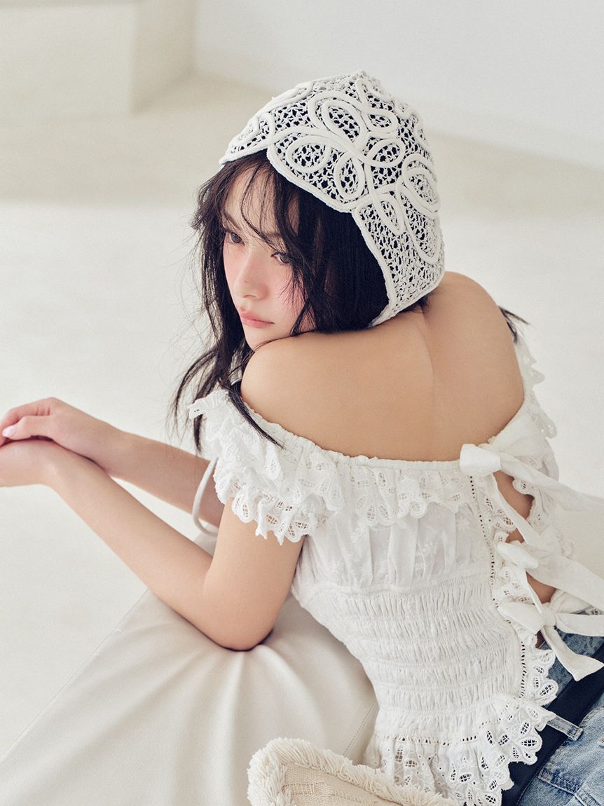 SNIDEL「ロープハット」|ハット|WHT