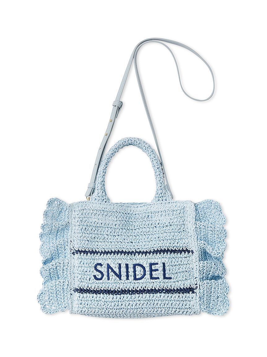 SNIDEL「ブレーズフリルロゴショルダーバッグ」|ショルダー・メッセンジャー|LBLU