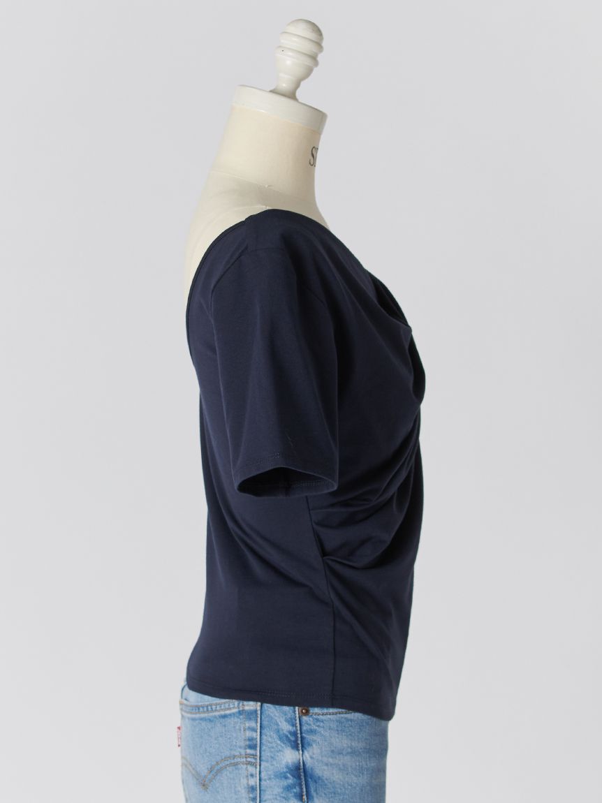 SNIDEL「バックオープンドレープカットプルオーバー」|Tシャツ・カットソー|