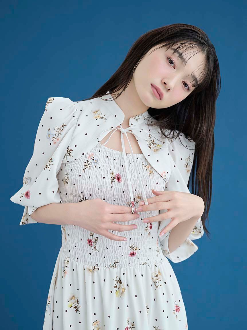 SNIDEL「デコルテオープンワンピース」|ワンピース|