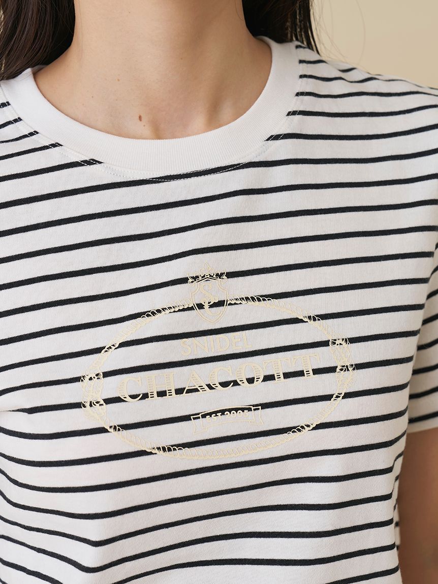 SNIDEL「【Chacott】コラボレーストリムTシャツ」|Tシャツ・カットソー|