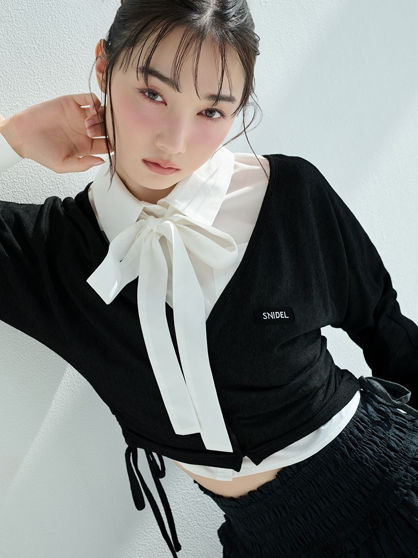 SNIDEL「【WEB限定/LUMISHADE】UVボレロカーディガン」|カーディガン|