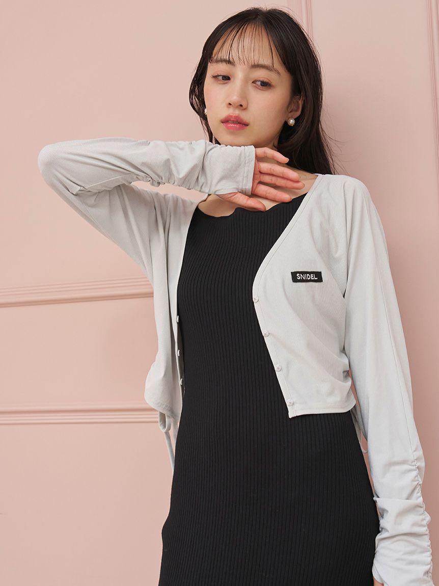 SNIDEL「【WEB限定/LUMISHADE】UVボレロカーディガン」|カーディガン|SLV