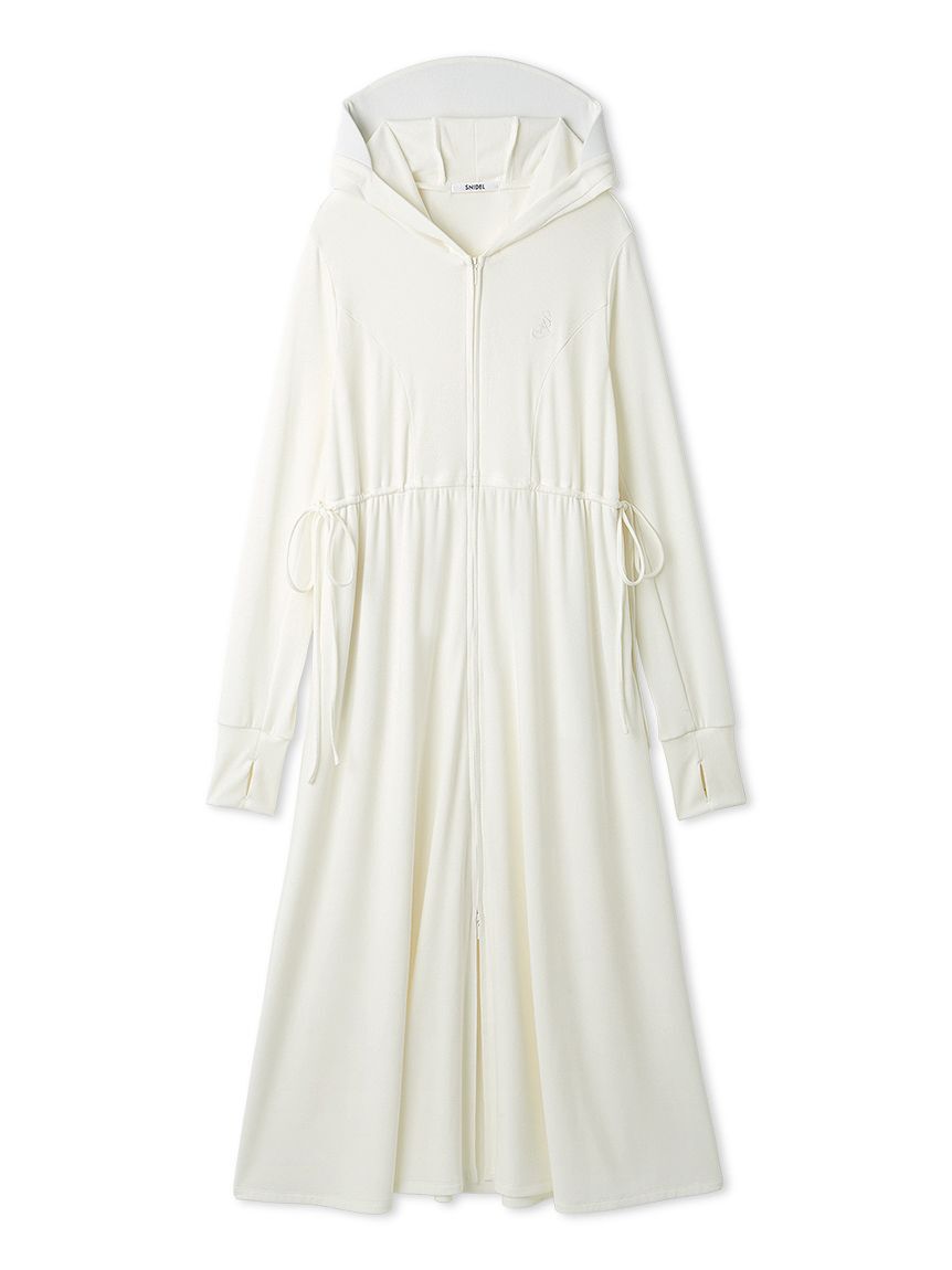 SNIDEL「【UVカット】フーディーワンピース」|ワンピース|WHT