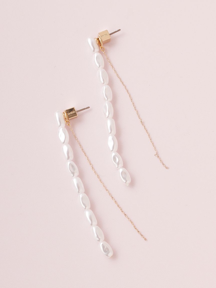 SNIDEL「パールバリエピアス」|ピアス|C