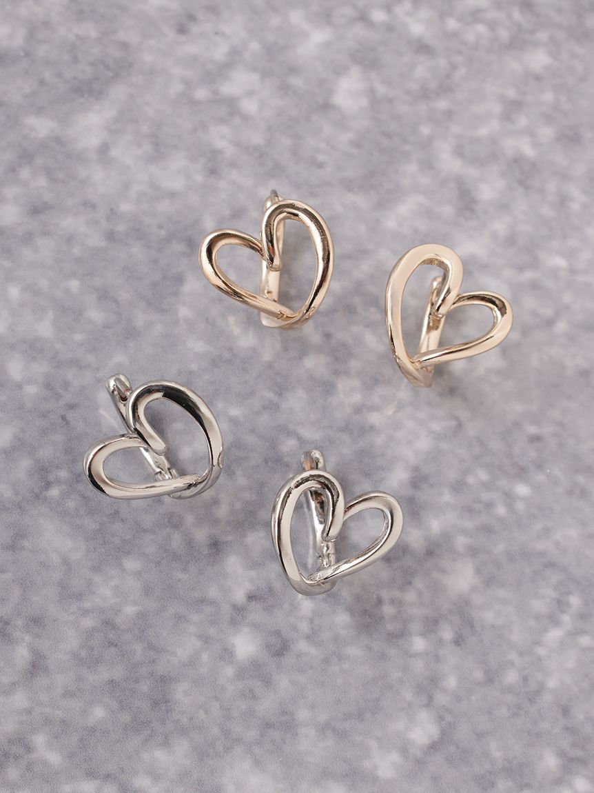 SNIDEL「ニュアンスハートピアス」|ピアス|