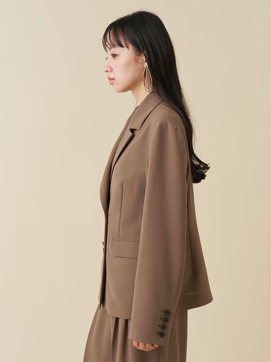 SNIDEL「【Washable】ジャケット」|ノーカラージャケット|
