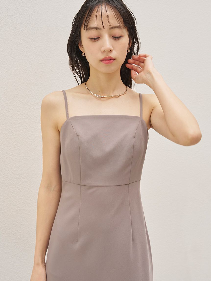 SNIDEL「チュールボレロセットキャミドレス」|ドレス|