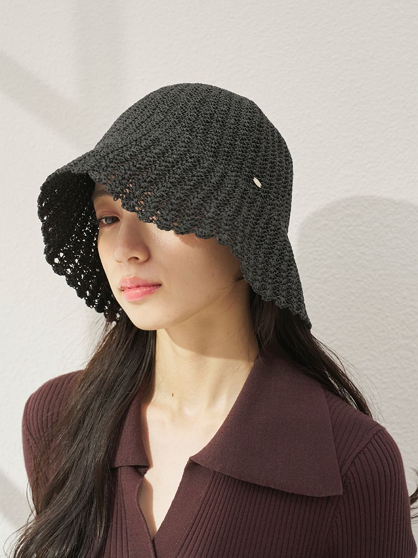 SNIDEL「クロシェハット」|ハット|