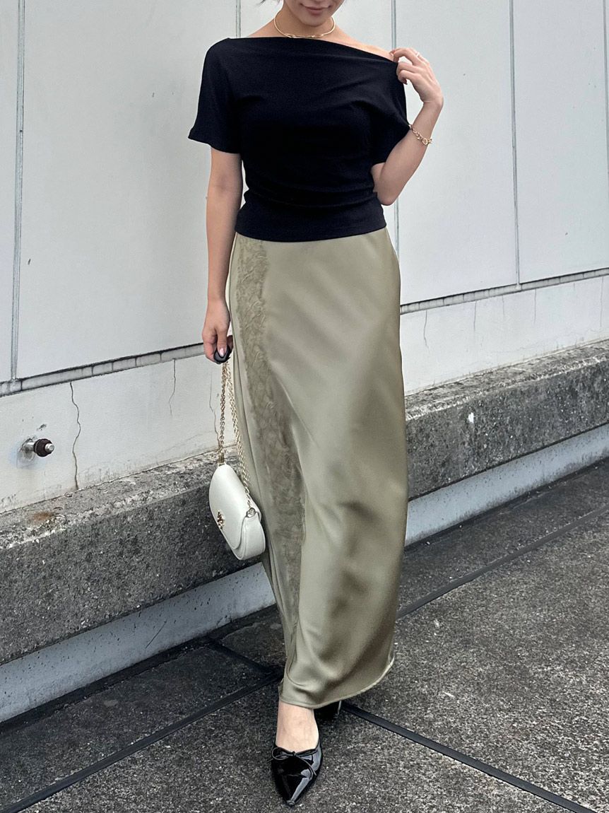 SNIDEL「バックオープンTシャツ」|Tシャツ・カットソー|