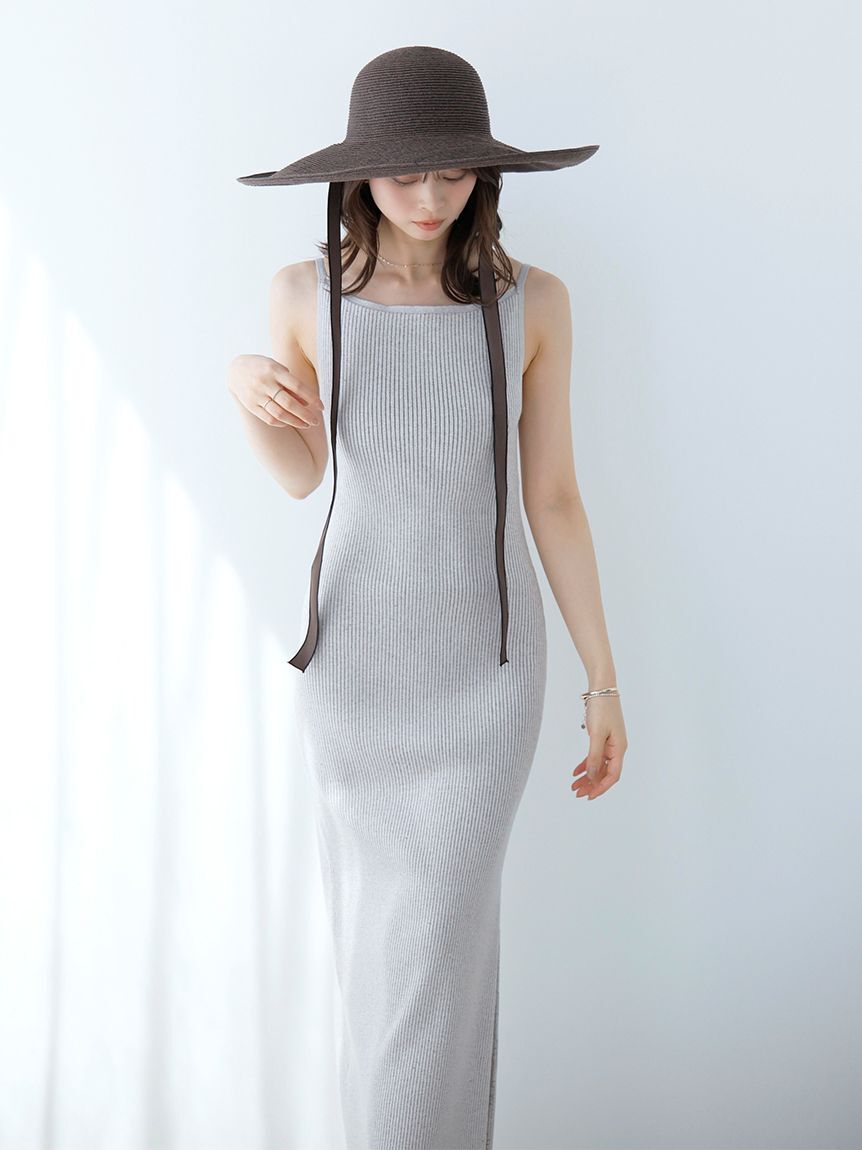 SNIDEL「シンプルニットキャミワンピース」|ワンピース|