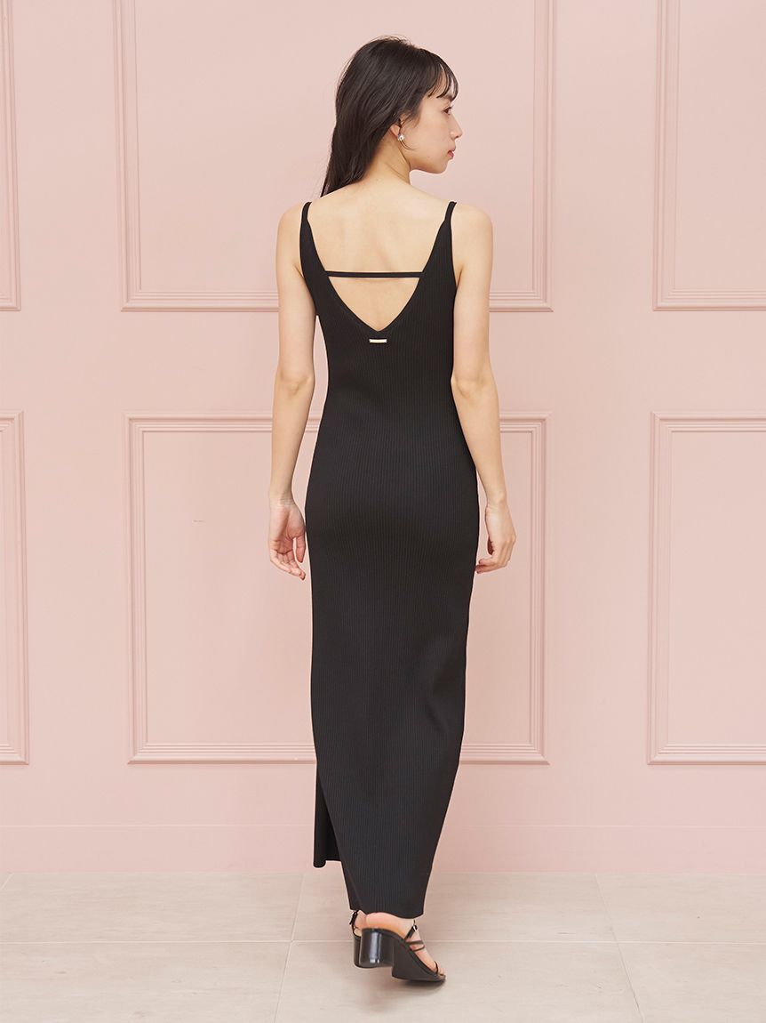 SNIDEL「シンプルニットキャミワンピース」|ワンピース|
