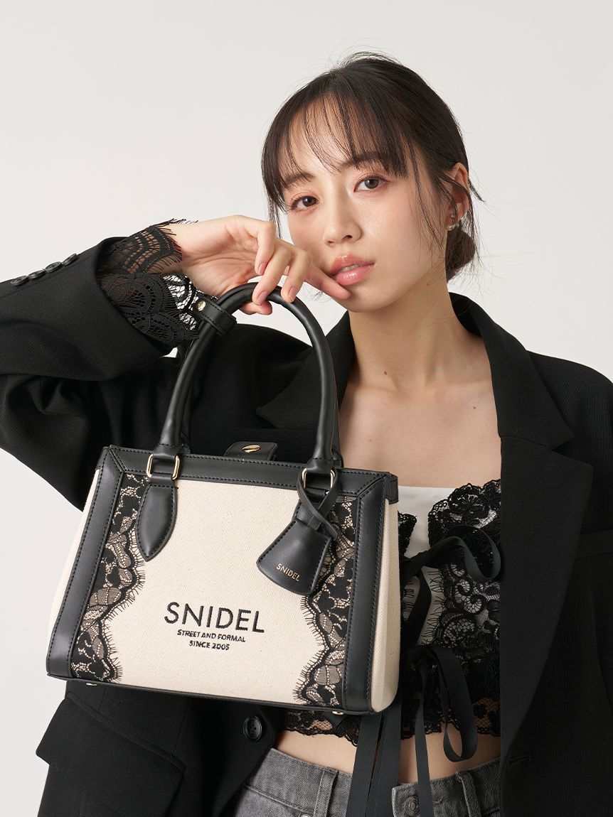 SNIDEL「レースロゴバッグ」|ショルダー・メッセンジャー|