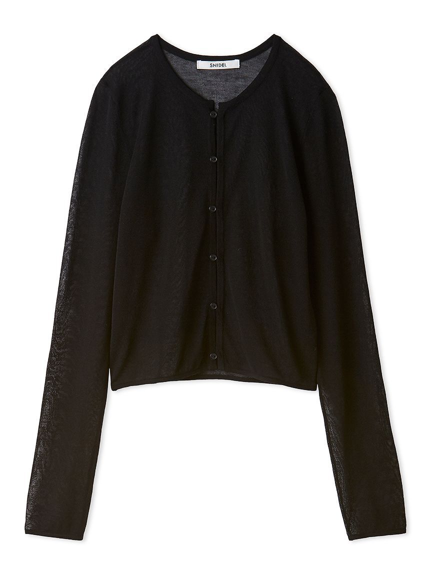 SNIDEL「シンプルカーディガン」|カーディガン|BLK