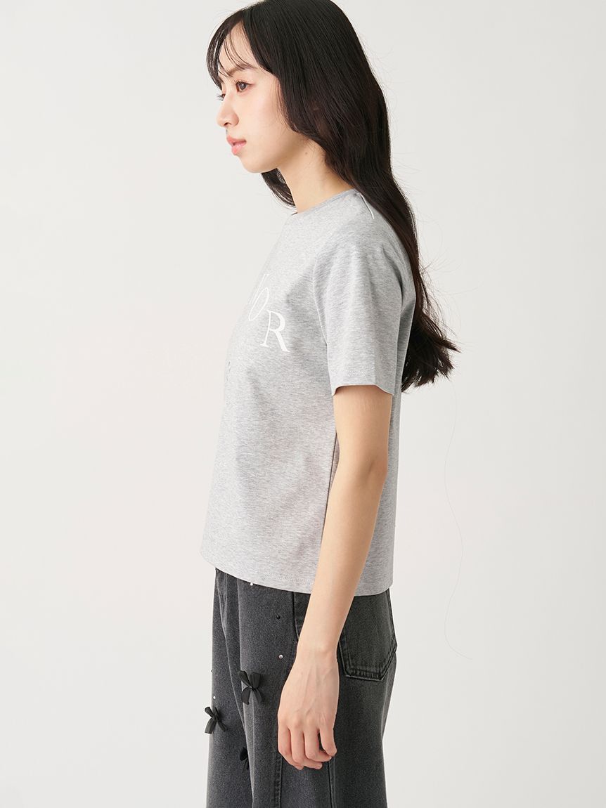 SNIDEL「ロゴプリントTシャツ」|Tシャツ・カットソー|