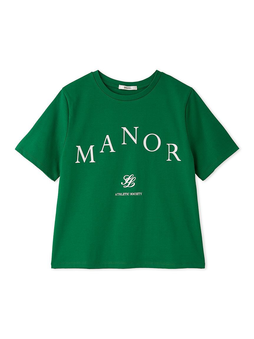 SNIDEL「ロゴプリントTシャツ」|Tシャツ・カットソー|GRN
