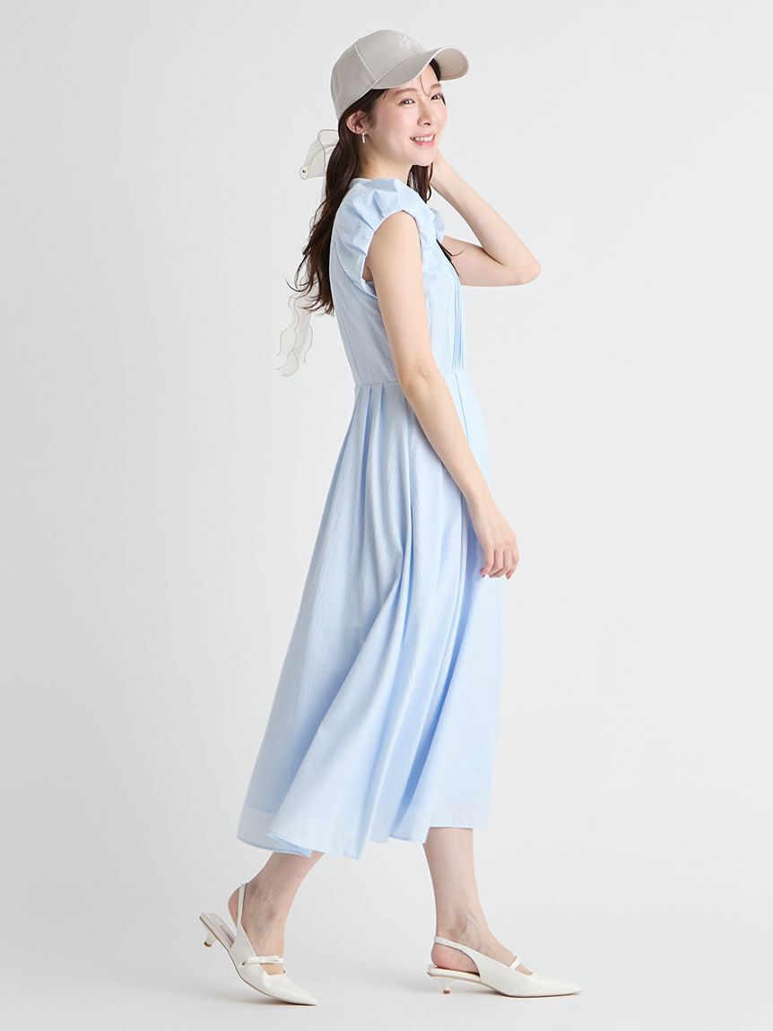 CELFORD「【洗える】バルーンスリーブシャツワンピース」|ワンピース|