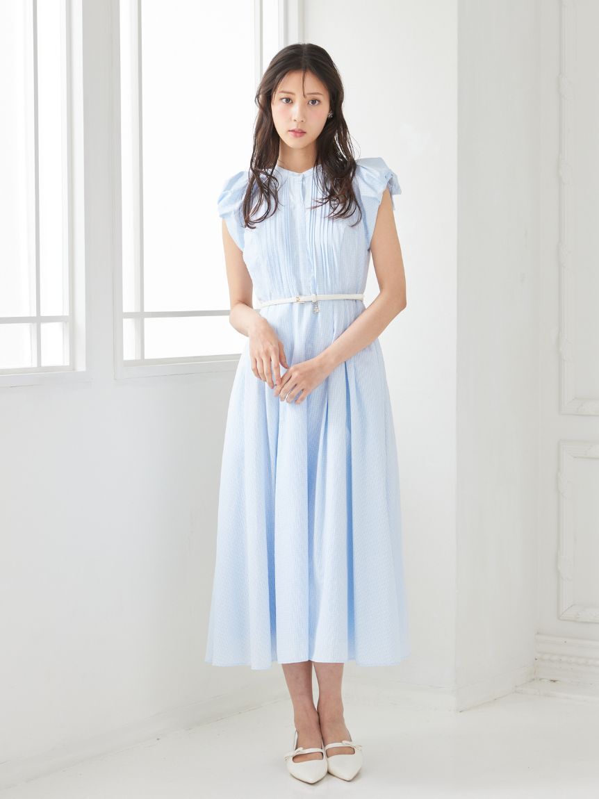 CELFORD「【洗える】バルーンスリーブシャツワンピース」|ワンピース|