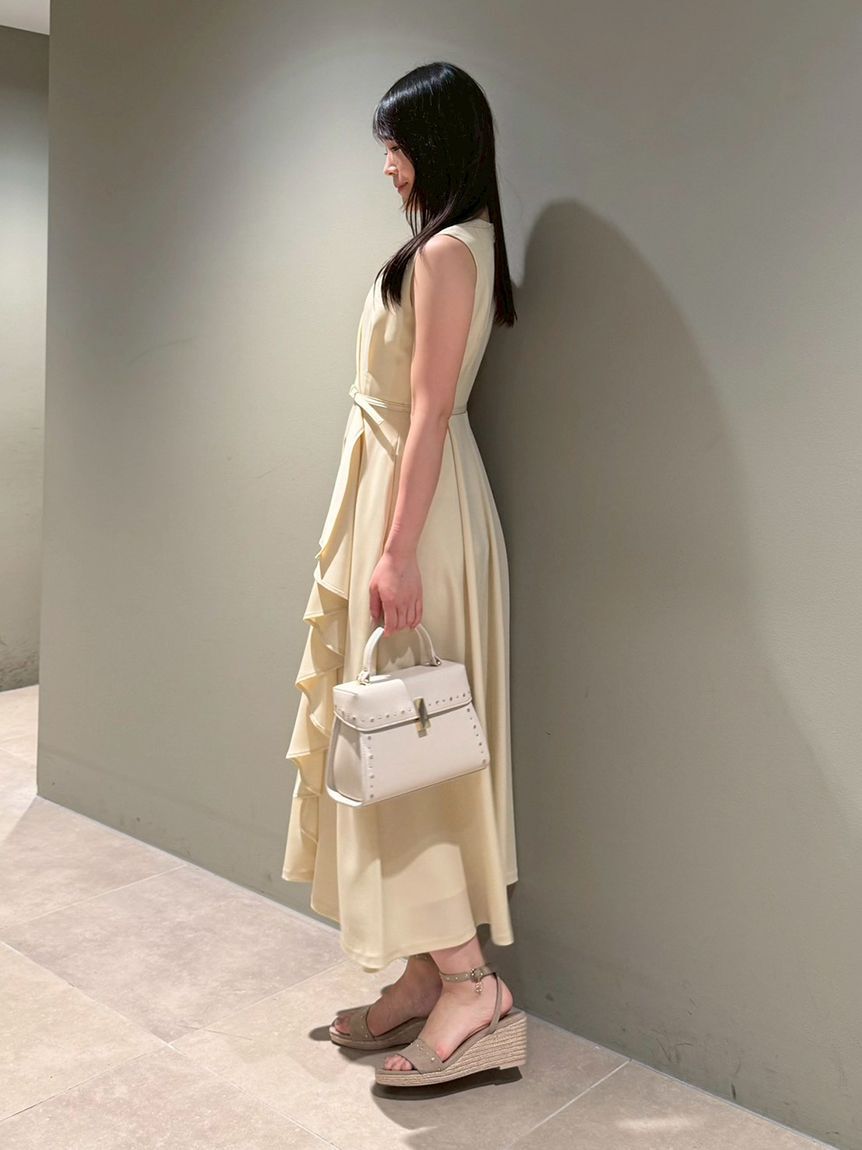 CELFORD「【洗える】カシュクールラッフルワンピース」|ワンピース|