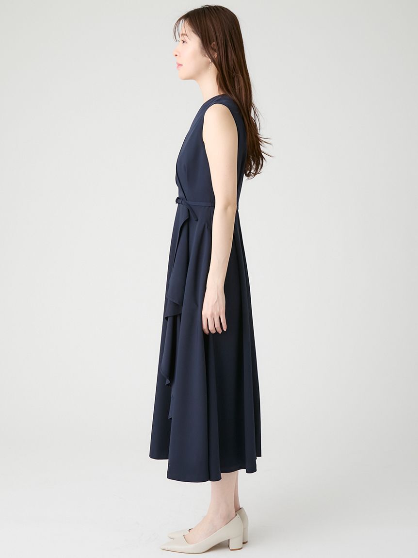 CELFORD「【洗える】カシュクールラッフルワンピース」|ワンピース|