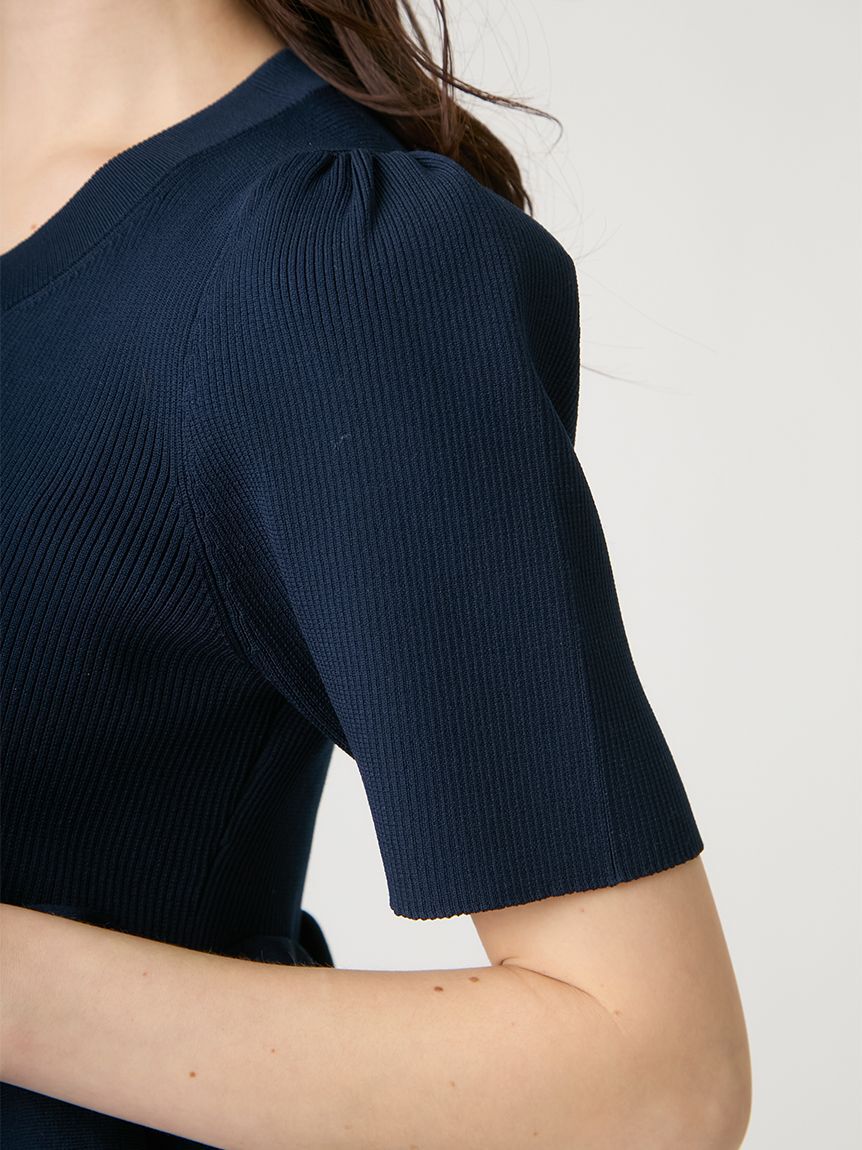 CELFORD「【洗える】【WEB・一部店舗限定カラー】ラッフルフリルペプラムニットカーディガン」|カーディガン|