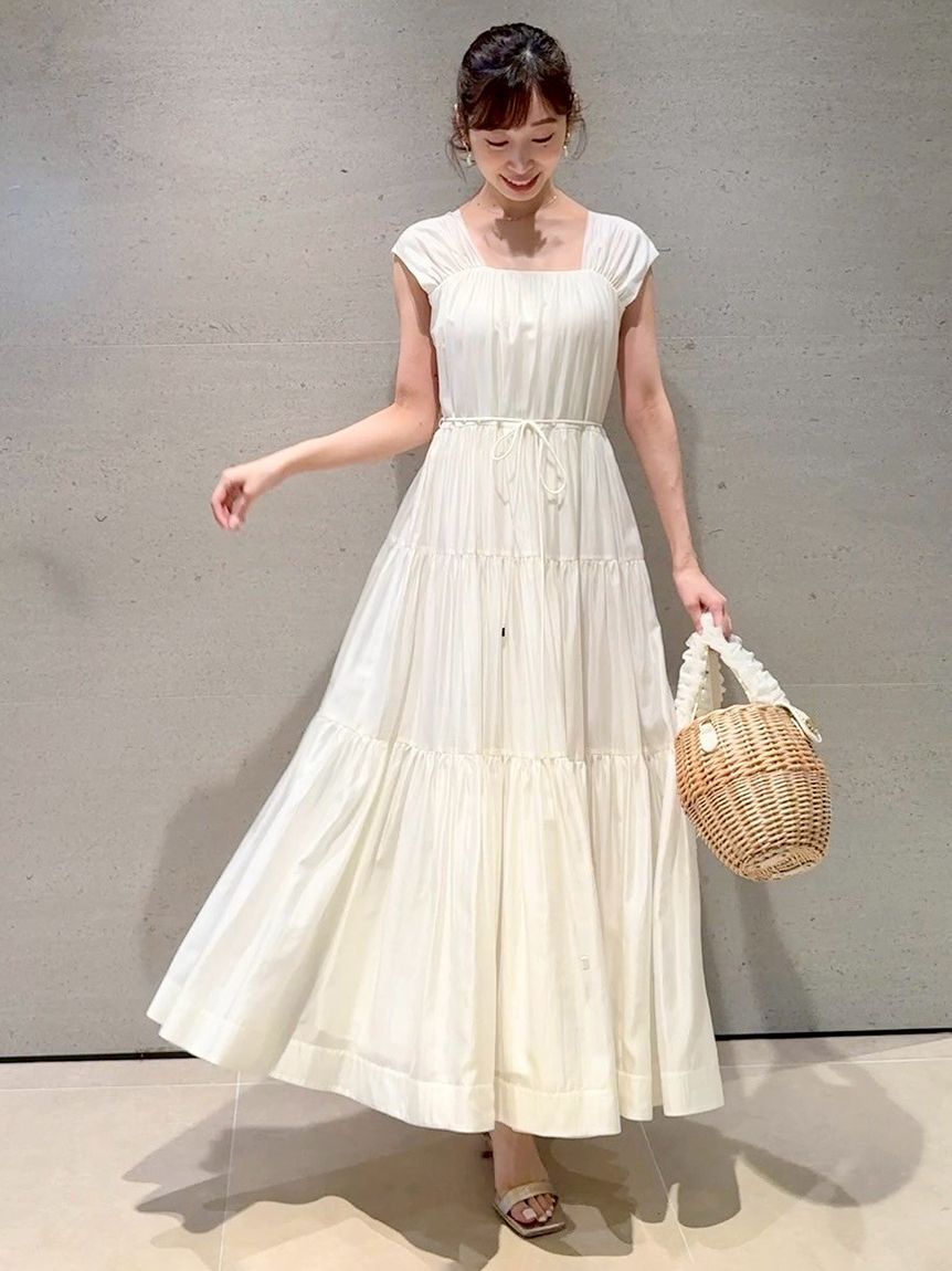 CELFORD「【洗える】【接触冷感】シアーティアードワンピース」|ワンピース|OWHT
