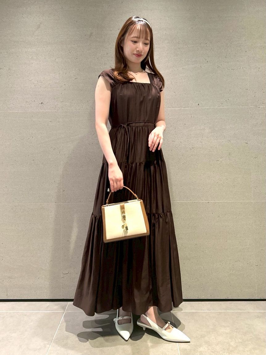 CELFORD「【洗える】【接触冷感】シアーティアードワンピース」|ワンピース|