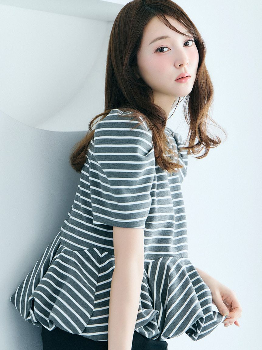 CELFORD「【洗える】【WEB・一部店舗限定カラー】バルーンヘムアシンメトリーポンチトップス」|Tシャツ・カットソー|