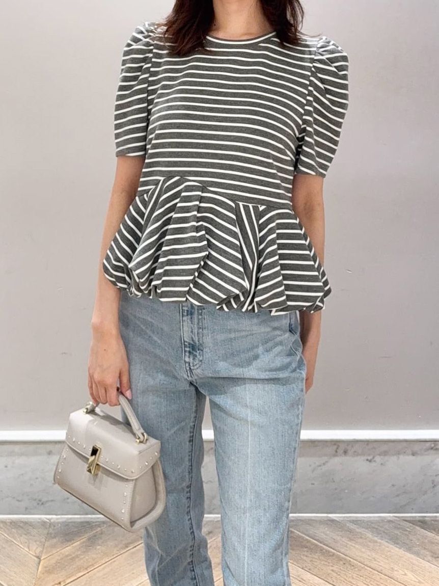 CELFORD「【洗える】【WEB・一部店舗限定カラー】バルーンヘムアシンメトリーポンチトップス」|Tシャツ・カットソー|