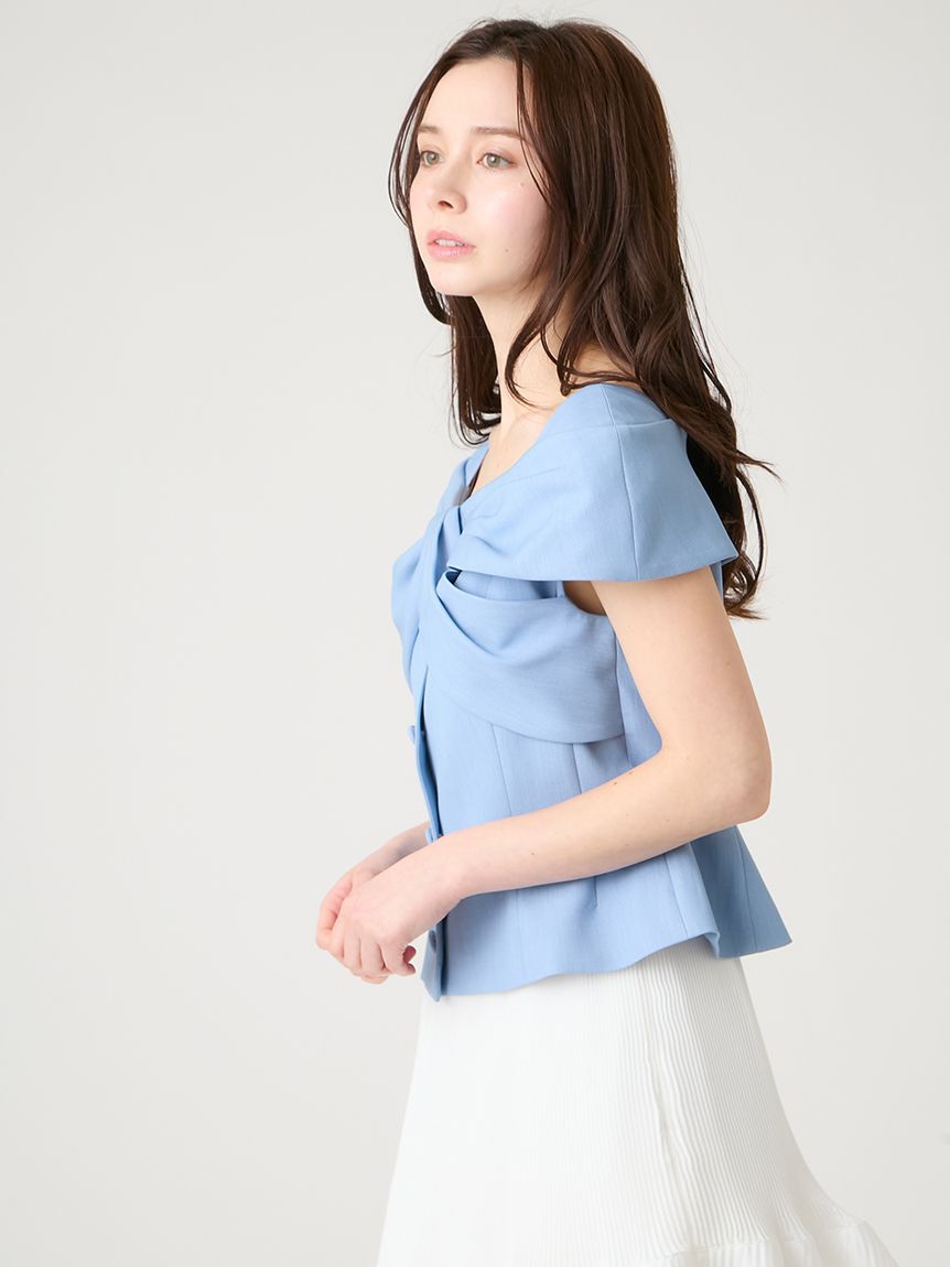 CELFORD「【洗える】フロントクロスジレ」|ダウンベスト・ベスト|