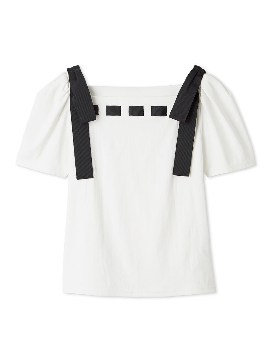 CELFORD「【洗える】ショルダーリボンカットソー」|Tシャツ・カットソー|