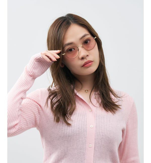  「ボストン型 サングラス | 丸型 メタル カラーレンズ おしゃれ 紫外線対策 UVカット TREND SUNGLASSES」|サングラス|ブラウン2