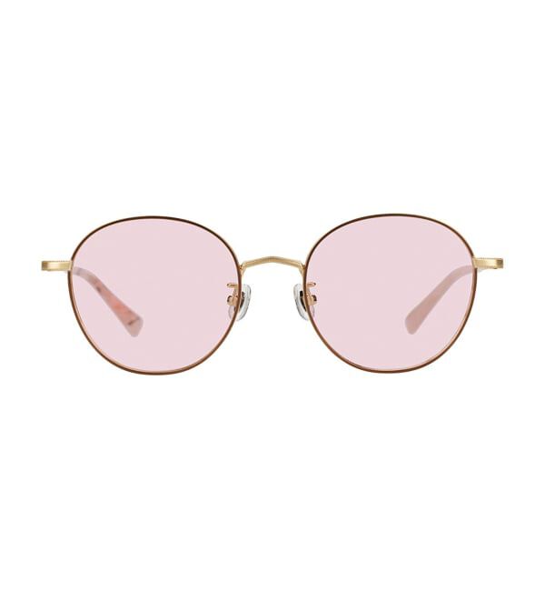  「ボストン型 サングラス | 丸型 メタル カラーレンズ おしゃれ 紫外線対策 UVカット TREND SUNGLASSES」|サングラス|
