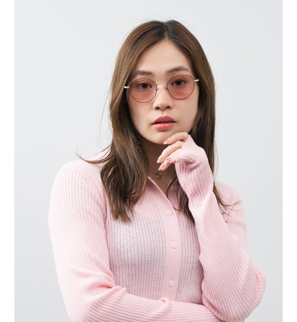  「ボストン型 サングラス | 丸型 メタル カラーレンズ おしゃれ 紫外線対策 UVカット TREND SUNGLASSES」|サングラス|