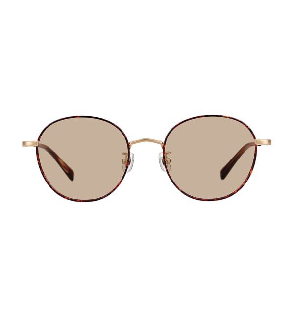  「ボストン型 サングラス | 丸型 メタル カラーレンズ おしゃれ 紫外線対策 UVカット TREND SUNGLASSES」|サングラス|