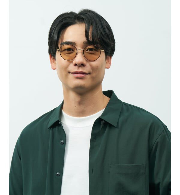  「ボストン型 サングラス | 丸型 メタル カラーレンズ おしゃれ 紫外線対策 UVカット TREND SUNGLASSES」|サングラス|
