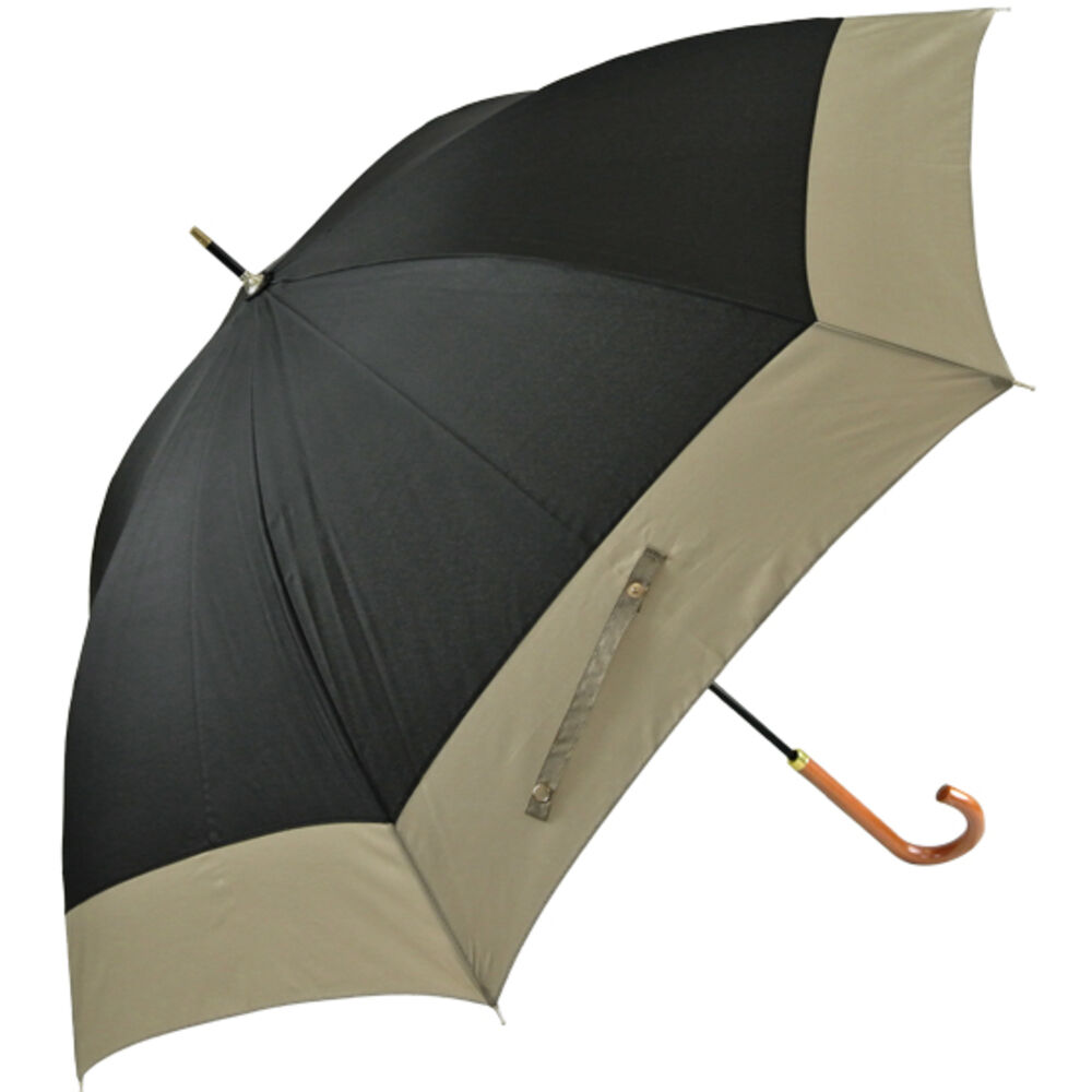 BACKYARD FAMILY「傘 レディース 大人 通販 長傘 58cm かさ カサ 雨傘 超軽量 グラスファイバー 丈夫」|傘|ブラック1