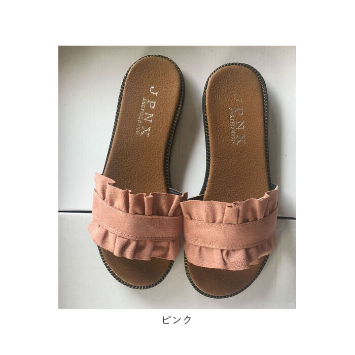 BACKYARD FAMILY「サンダル レディース ぺたんこ 通販 フラットサンダル フラット 歩きやすい つっかけ ローヒール」|サンダル|