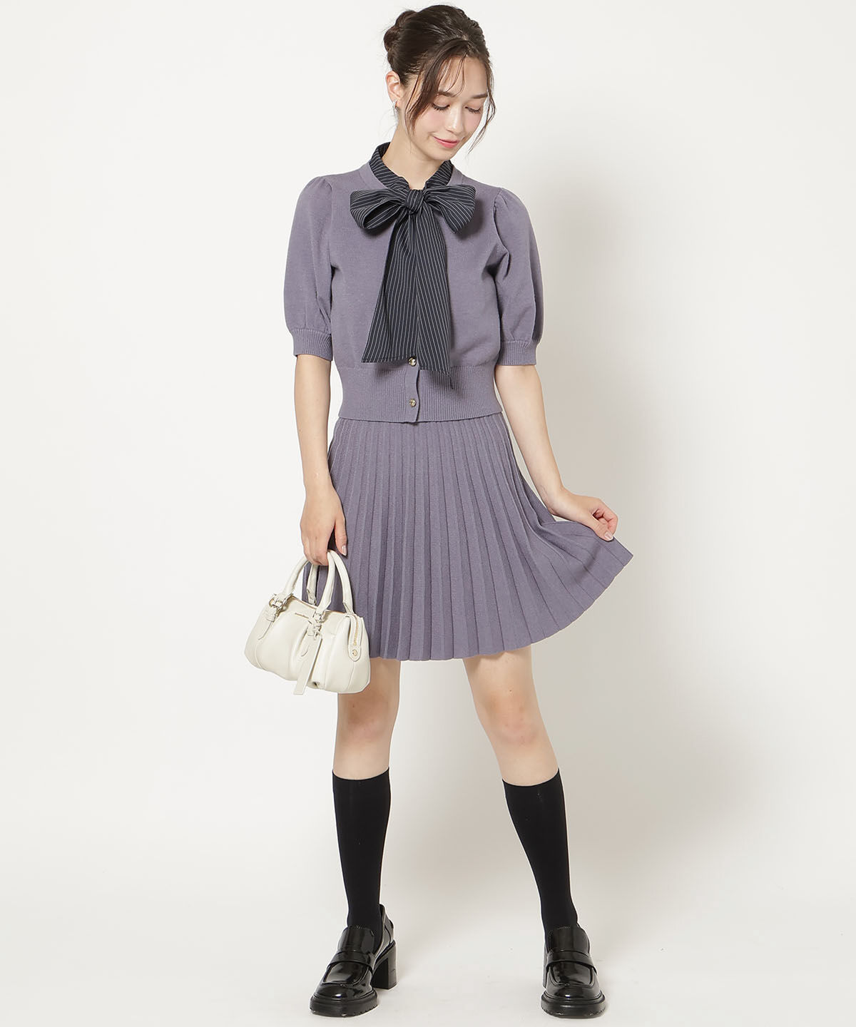 WILLSELECTION「プリーツニットスカート」|フレア|