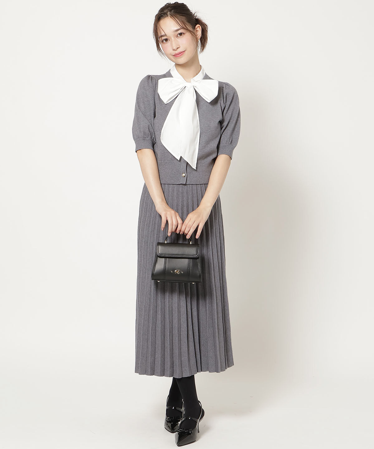WILLSELECTION「リボンタイドッキングパフニット」|ニット・セーター|