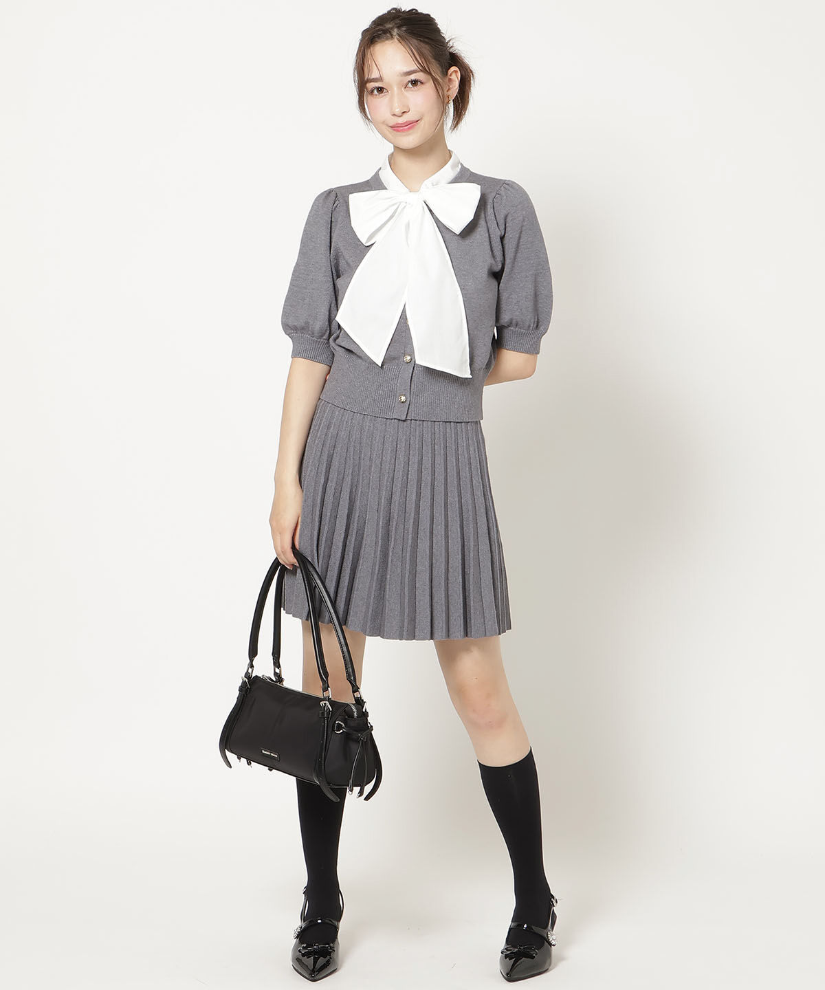 WILLSELECTION「リボンタイドッキングパフニット」|ニット・セーター|