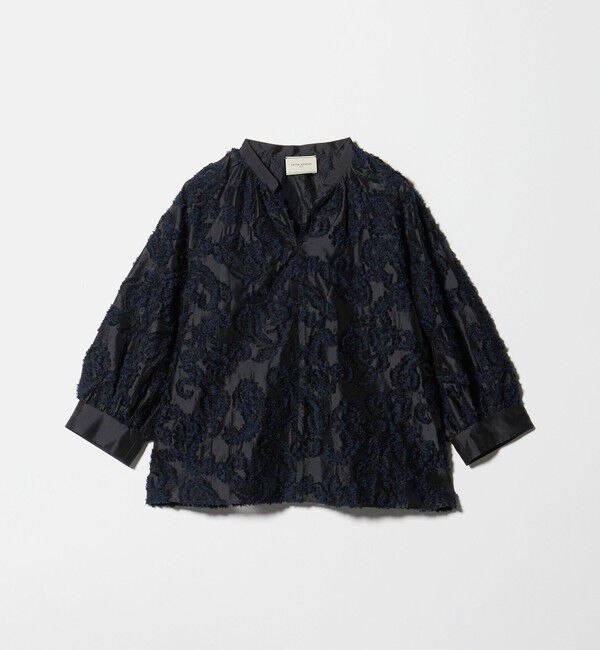 UNITED ARROWS「カット ジャガード ブラウス ‐ウォッシャブル‐」|シャツ・ブラウス|