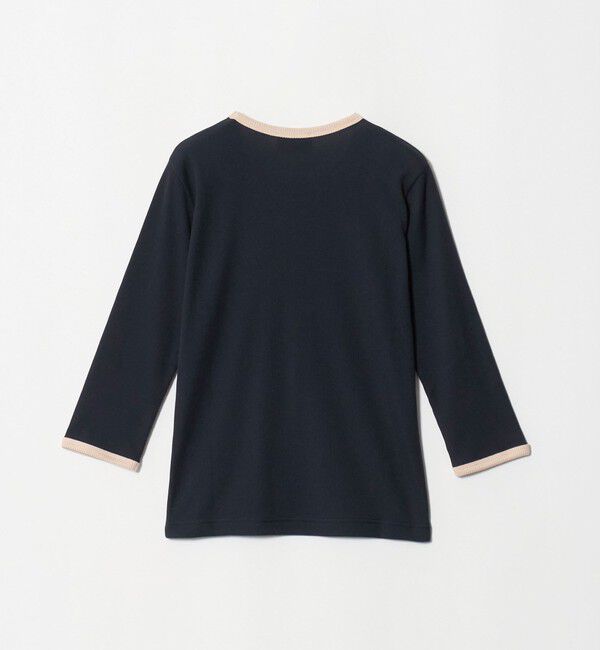 UNITED ARROWS「７分袖 リブ バイカラー パイピング カットソー」|Tシャツ・カットソー|