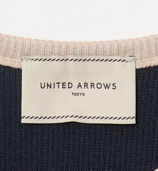 UNITED ARROWS「７分袖 リブ バイカラー パイピング カットソー」|Tシャツ・カットソー|
