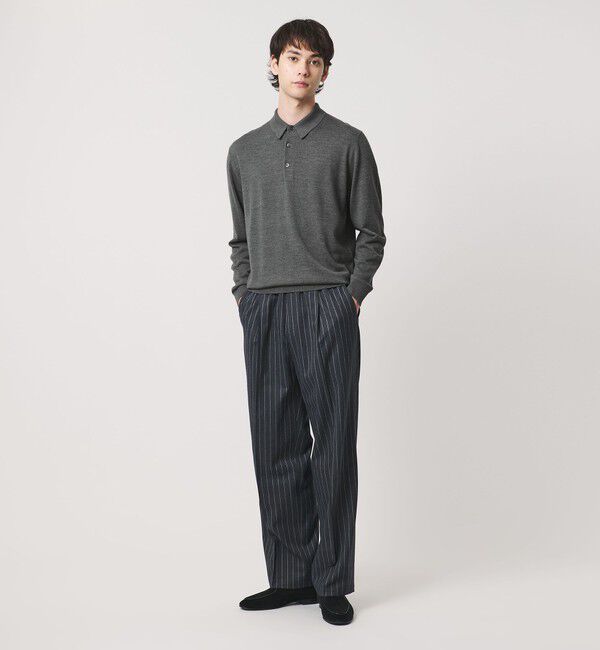 UNITED ARROWS「ハイゲージ ニット ポロシャツ」|ニット・セーター|