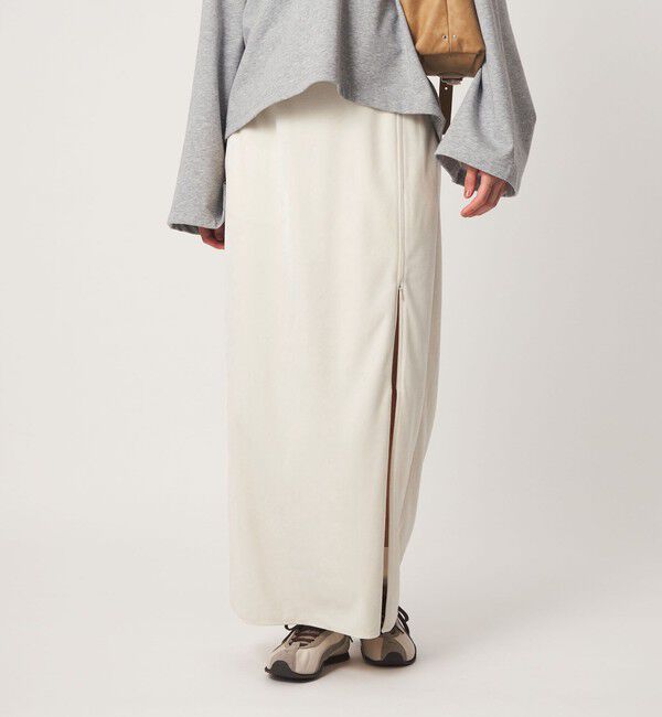 UNITED ARROWS green label relaxing「＜GLR_MINE＞ベロア Iライン スカート」|タイト|