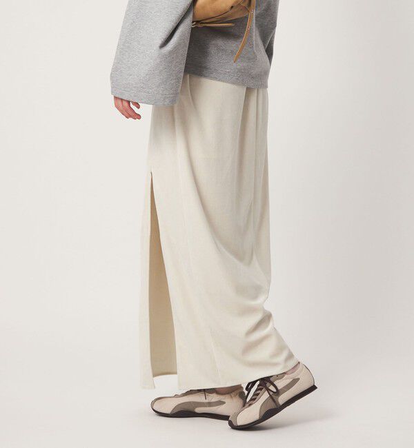 UNITED ARROWS green label relaxing「＜GLR_MINE＞ベロア Iライン スカート」|タイト|