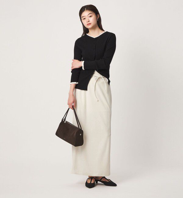 UNITED ARROWS green label relaxing「＜GLR_MINE＞ベロア Iライン スカート」|タイト|