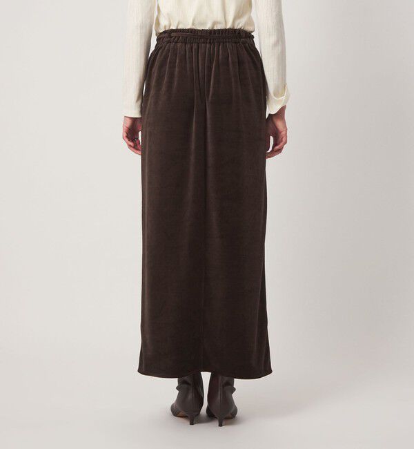 UNITED ARROWS green label relaxing「＜GLR_MINE＞ベロア Iライン スカート」|タイト|