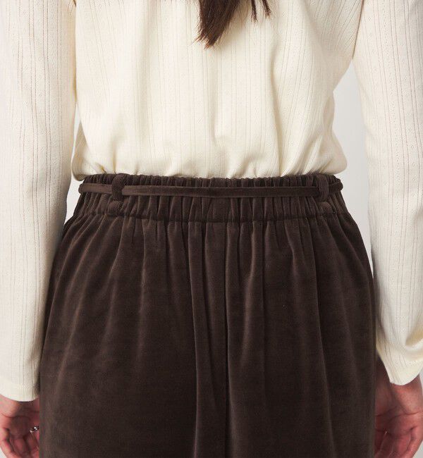 UNITED ARROWS green label relaxing「＜GLR_MINE＞ベロア Iライン スカート」|タイト|
